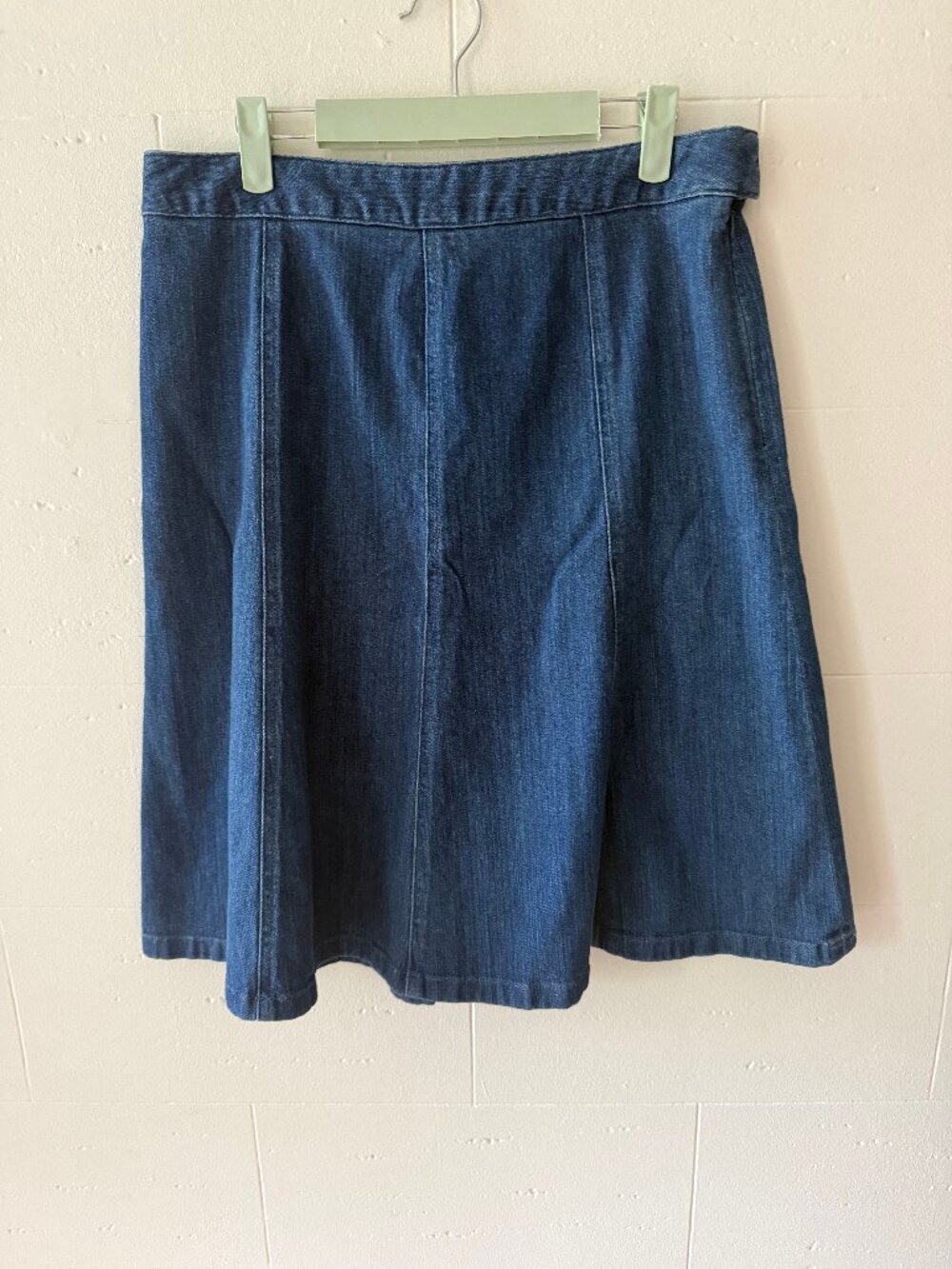 L.L. Bean | Denim Classic Fit Straight Midi Skirt | Western A-line | Size 10
